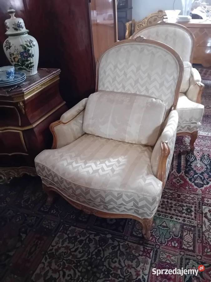 Fotele ludwikowskie lubelskie Tarnogród sprzedam