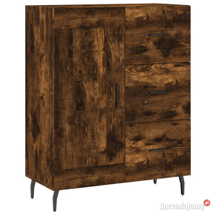Witrynka przydymiony dąb 695x34x180 materiał mazowieckie