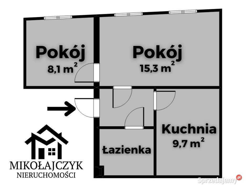2 pokoje Konstytucji 3 Maja 40 m2 1 piętro kamienica