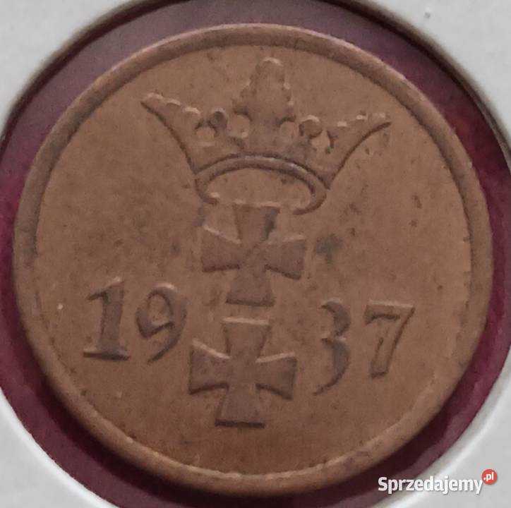 1 Fenig Wolne Miasto Gdańsk 1937 r 1 około