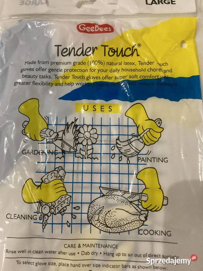 Rękawice gumowe GeeBees Tender Touch 5 par