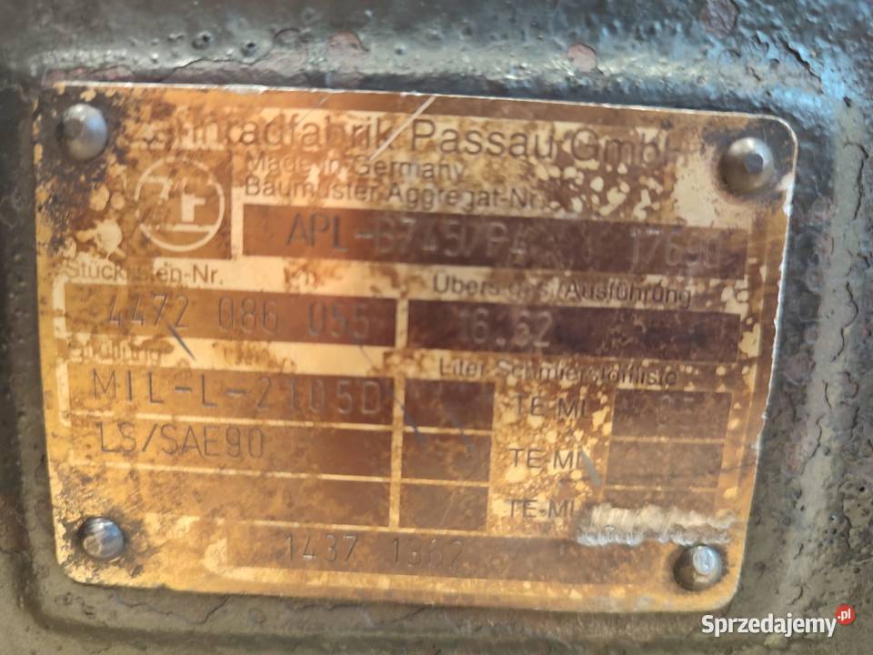Dyferencjał 13X37 APLB745P4 17690 VOLVO EWR 140 Wilkowo