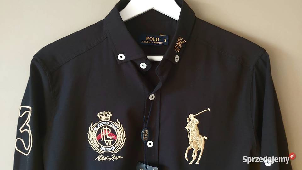 Nowa koszula Ralph Lauren S czarny kolor