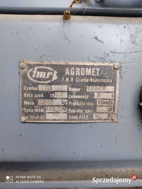 Rozrzutnik obornika czarna białostocka lubelskie sprzedam