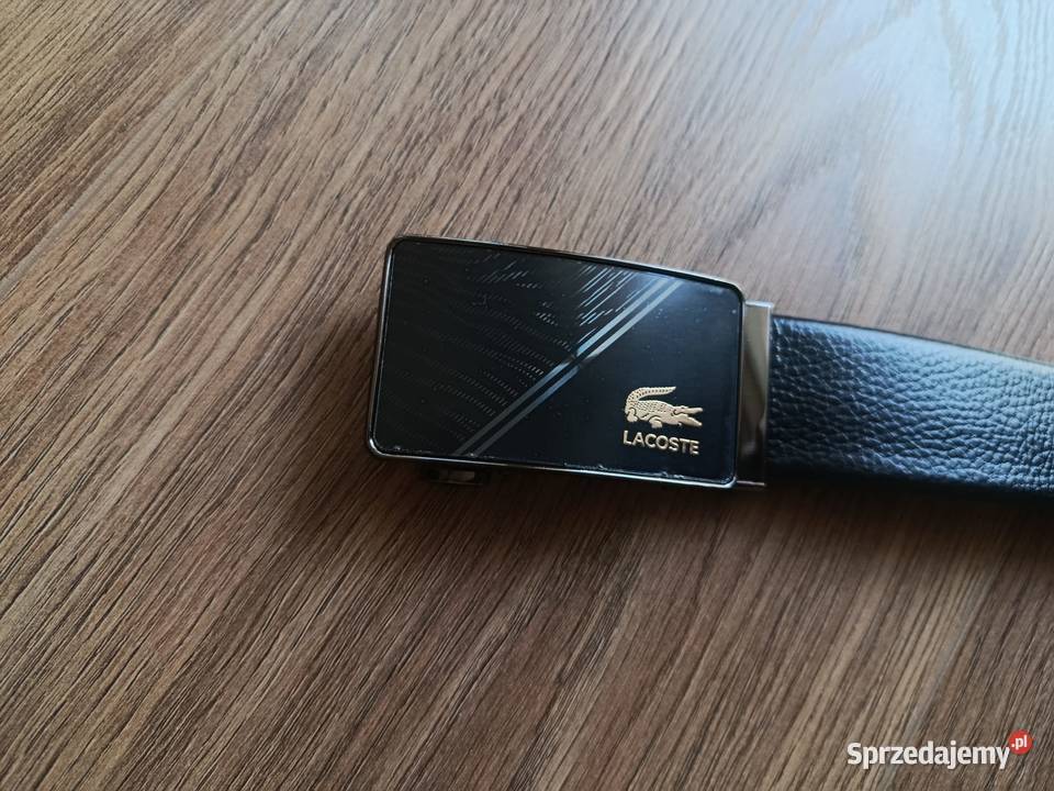 Pasek skórzany męski Lacoste do garnituru i na Białystok