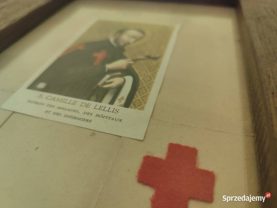 Relikwia z krzyżykiem chorych Św Kamil de Lellis Jarosław sprzedam