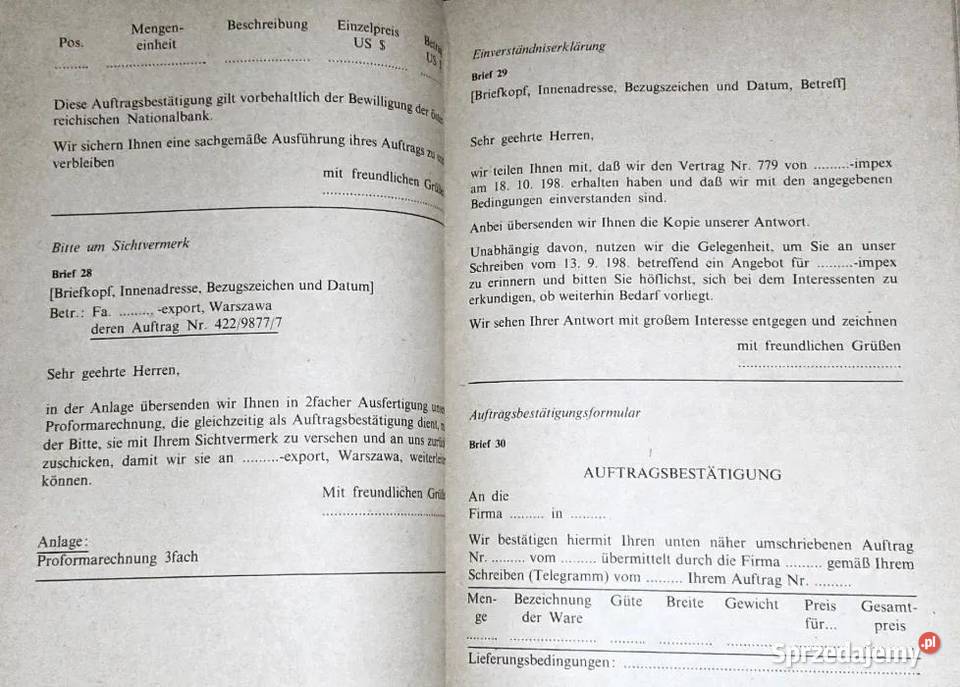 Handelsdeutsch Henryk Lewandowski Mieczysław Chełm sprzedam