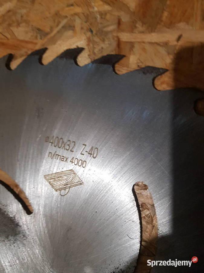 Piła tarczowa do drewna 400x40x32 mm bez vidi Głogowa sprzedam