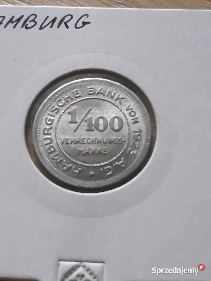 1100 Marki Hamburg 1923 r Notgeldmenniczy Konin