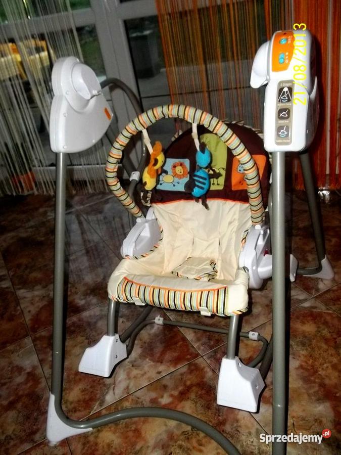 Huśtawka Leżaczek DELUXE 3w1 Fisher Huśtawka Leżaczki i huśtawki Strzyżów