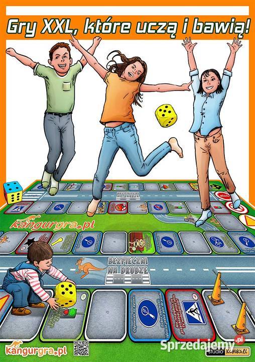 ZNAKI DROGOWE wielka gra XXL BEZPIECZNI NA Dla dzieci Szczecin