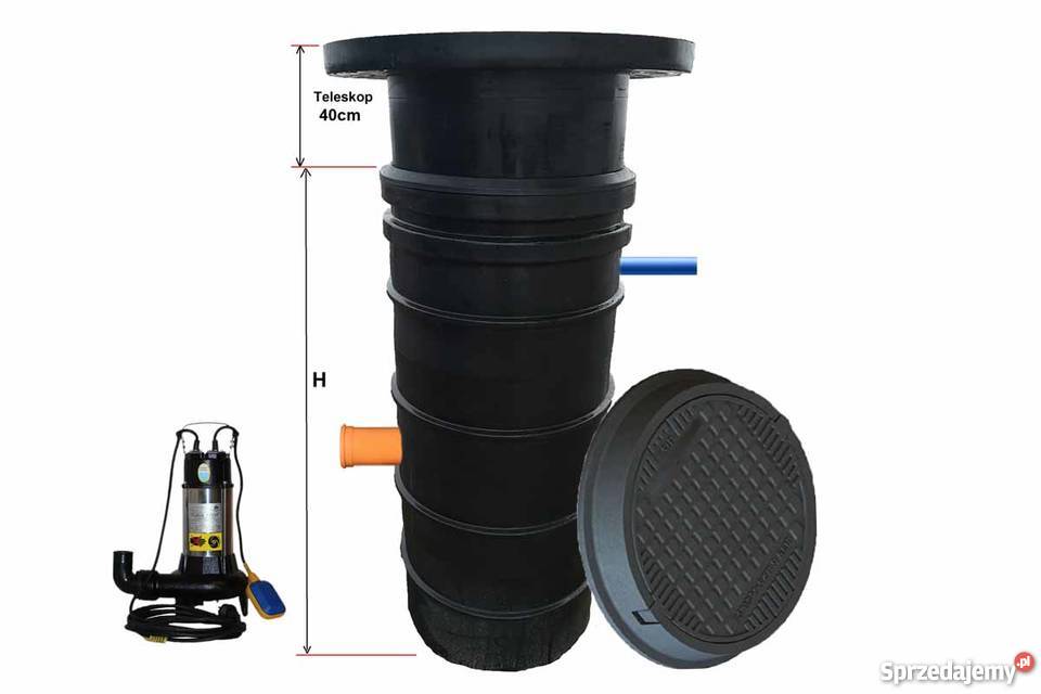 PRZEPOMPOWNIA DN 600 H25m POMPA WQ1100W z Materiały budowlane dolnośląskie Wrocław