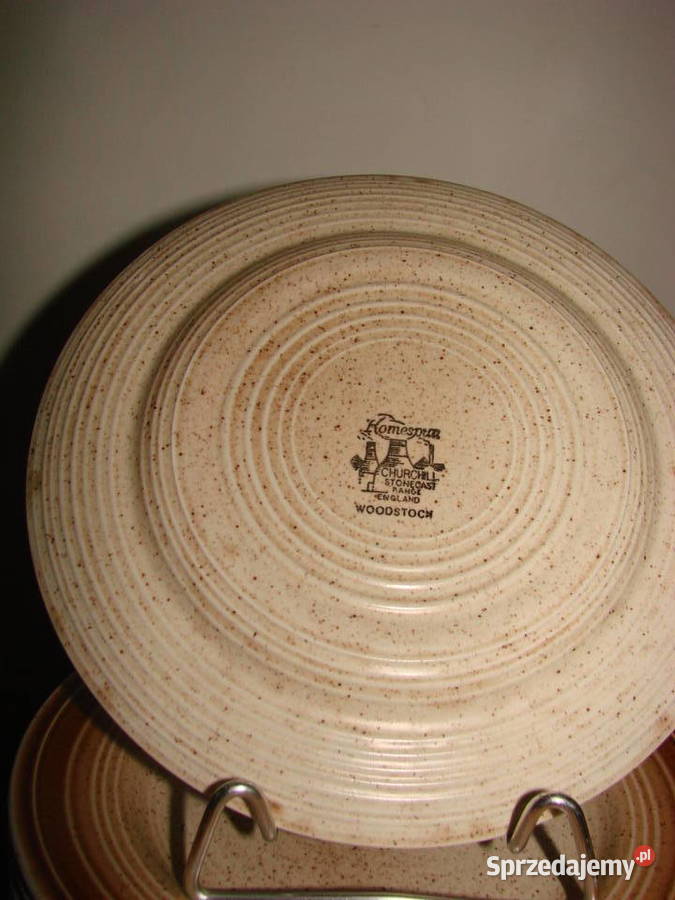 Churchill England Komespun Cottage talerz Pruszcz Gdański