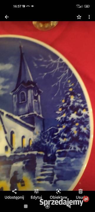 Talerz kolekcjonerski Boże Narodzenie porcelan Wrocław sprzedam