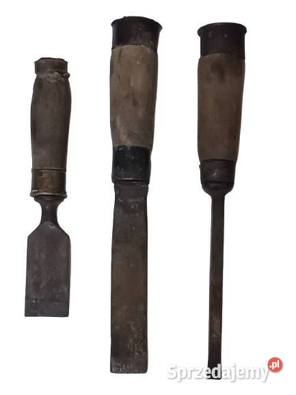 Stare dłuta stolarskie 3 Rzeszów sprzedam