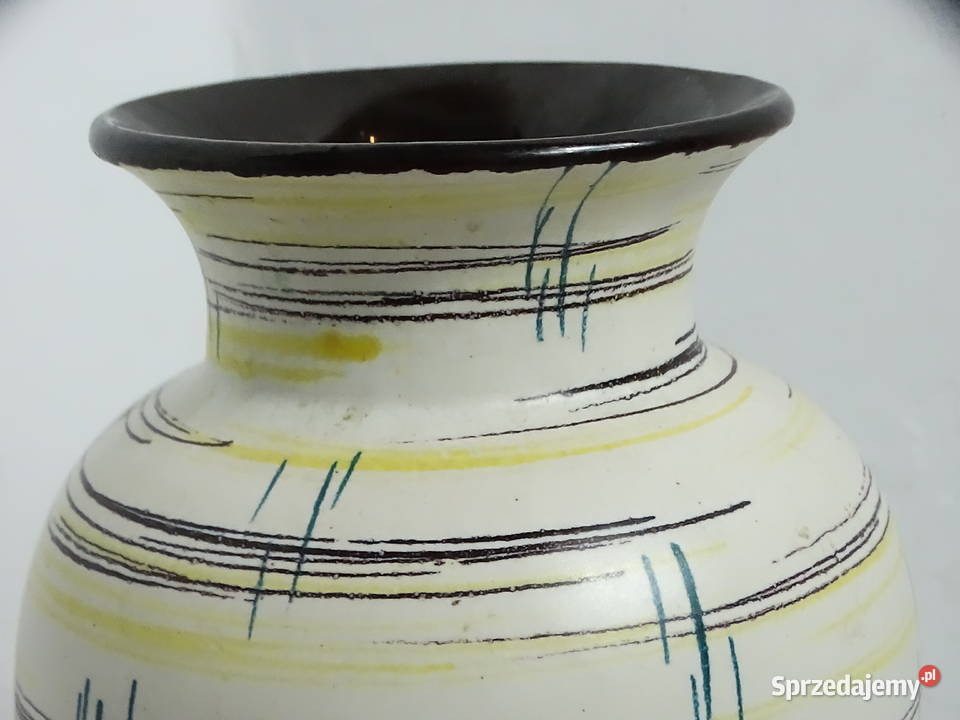 Piękny Wazon Vintage MidCentury Modern GERMANY Biłgoraj