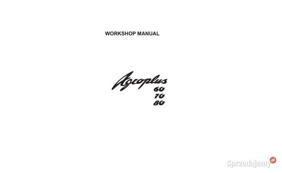 Deutz Fahr AGROPLUS 60 70 80 instrukcja napraw świętokrzyskie Kielce