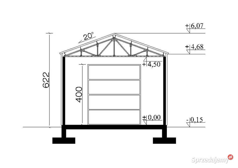 Hala Stalowa z Kratownicą Projekty HS 7x24 Kraków sprzedam