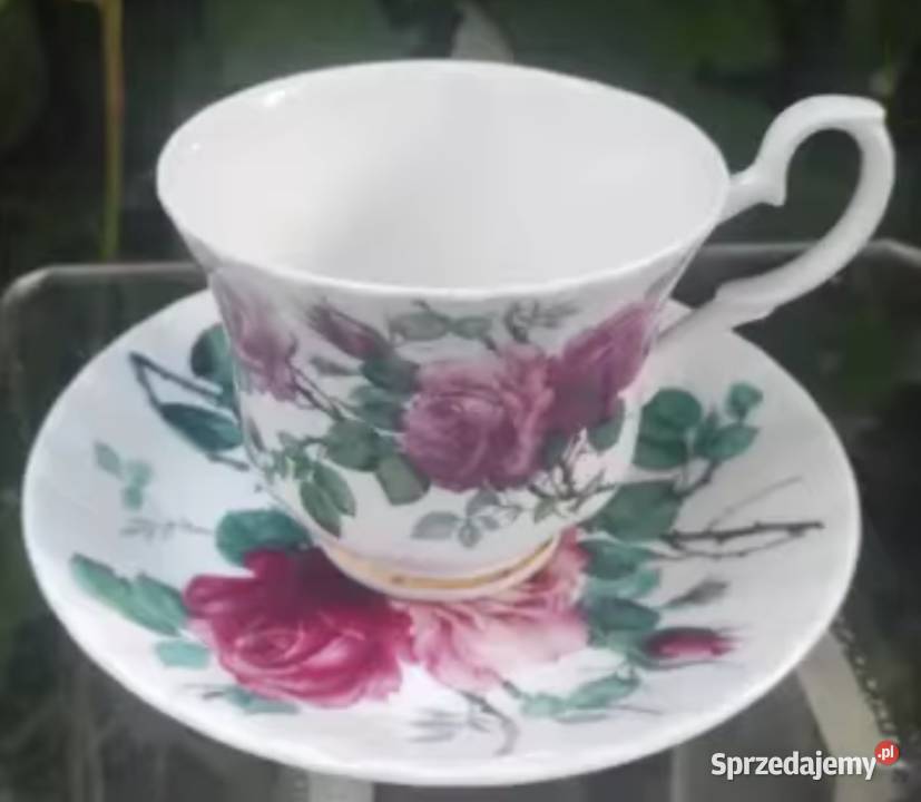 Royal Kent Kirk ham Roses filiżanka i spodek do Pabianice