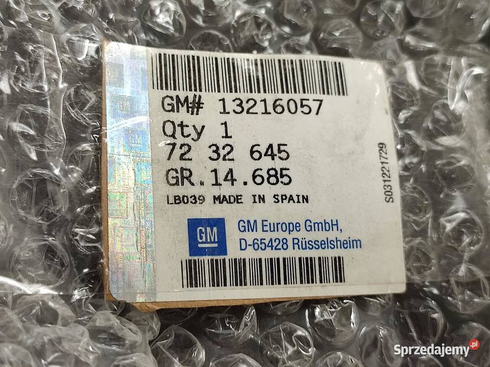 BOCZEK DRZWI PRAWY PRZÓD OPEL MERIVA A 20032010