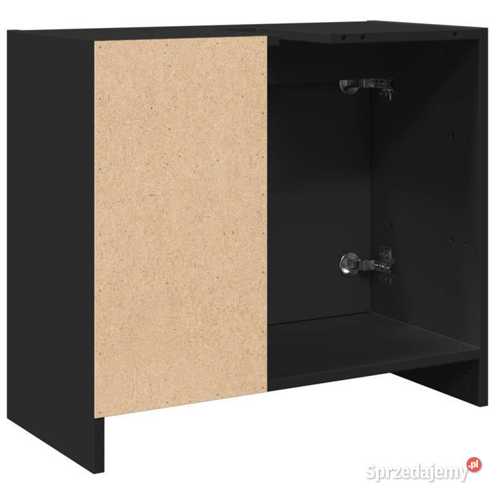 Szafka pod umywalkę czarna 63x29x55 WM848130 Warszawa
