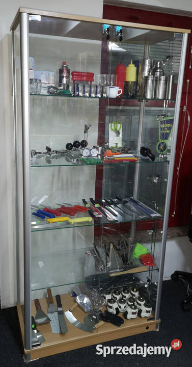 Gablota szklana z oświetleniem bocznym Łódź