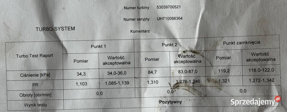 Turbosprężarka K03 9812386080D 20 22 HDI Citroen Łódź