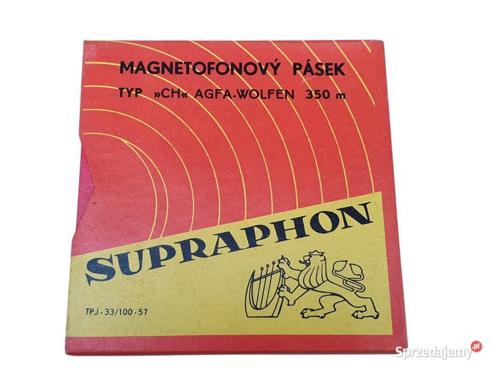 Stara taśma szpulkowa magnetofonowa SUPRAPHON CH