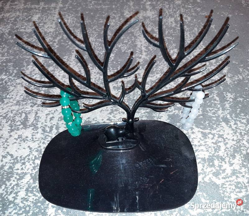 Stojak na biżuterię wzór czarny jeleń stan sprzedam