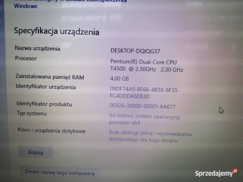 ASUS K50IJ 156 Intel Pentium T4500 4GB Ram ssd Opole Lubelskie