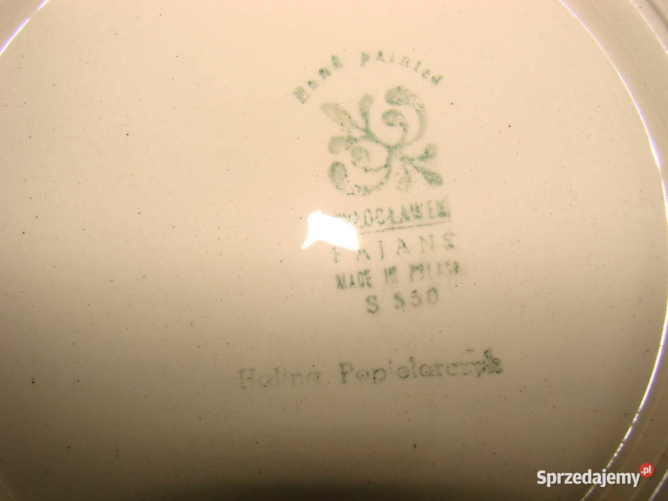 Włocławek fajansowy talerz PRL pomorskie Pruszcz Gdański sprzedam