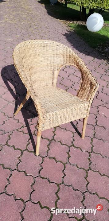 Fotel rattanowy ogrodowy krzesło wiklinowy fotelik