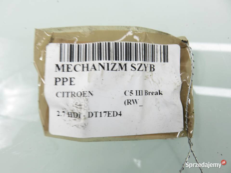 PODNOŚNIK SZYBY PRAWY PRZEDNI CITROEN C5 III małopolskie sprzedam