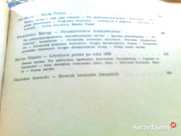 Okresy literackie red Jan Majda Rok wydania 1985 Warszawa
