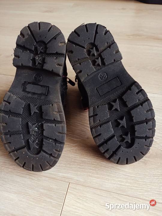 Botki kozaki dziewczęce czarne Myszka Minnie 26 Płock