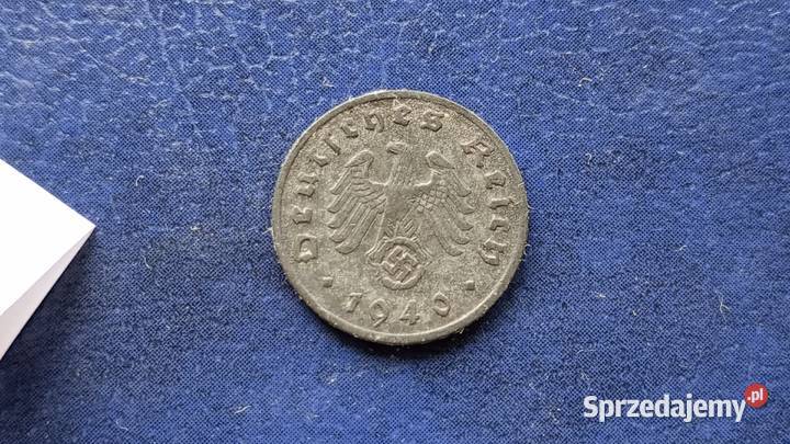 Stare monety 1 fenig 1940 Niemcy podkarpackie Lesko