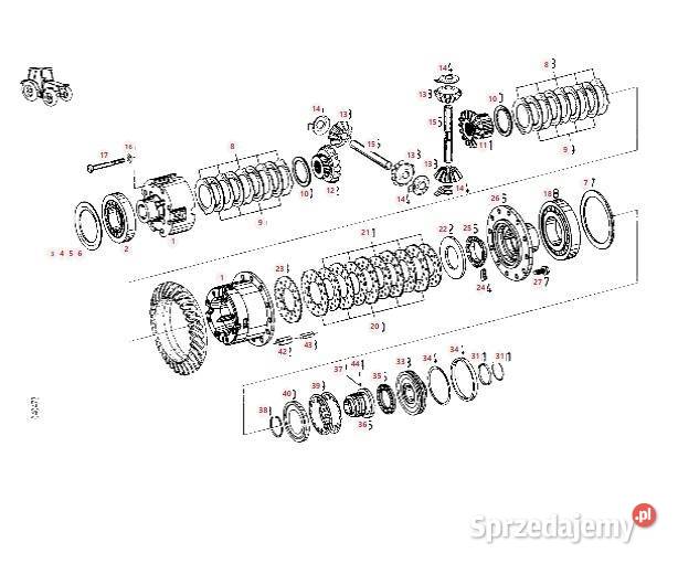 Dyferencjał ZF F712301020010 F514300020440 Fendt Wilkowo sprzedam
