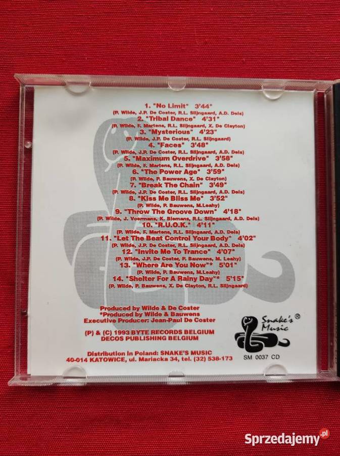 2 Unlimited No Limits 1993 płyta cd świętokrzyskie Kielce