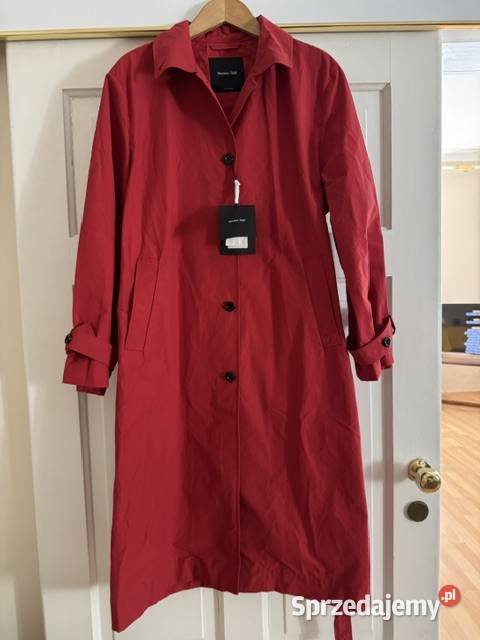 Płaszcz damski XS Massimo Dutti czerwony z Częstochowa