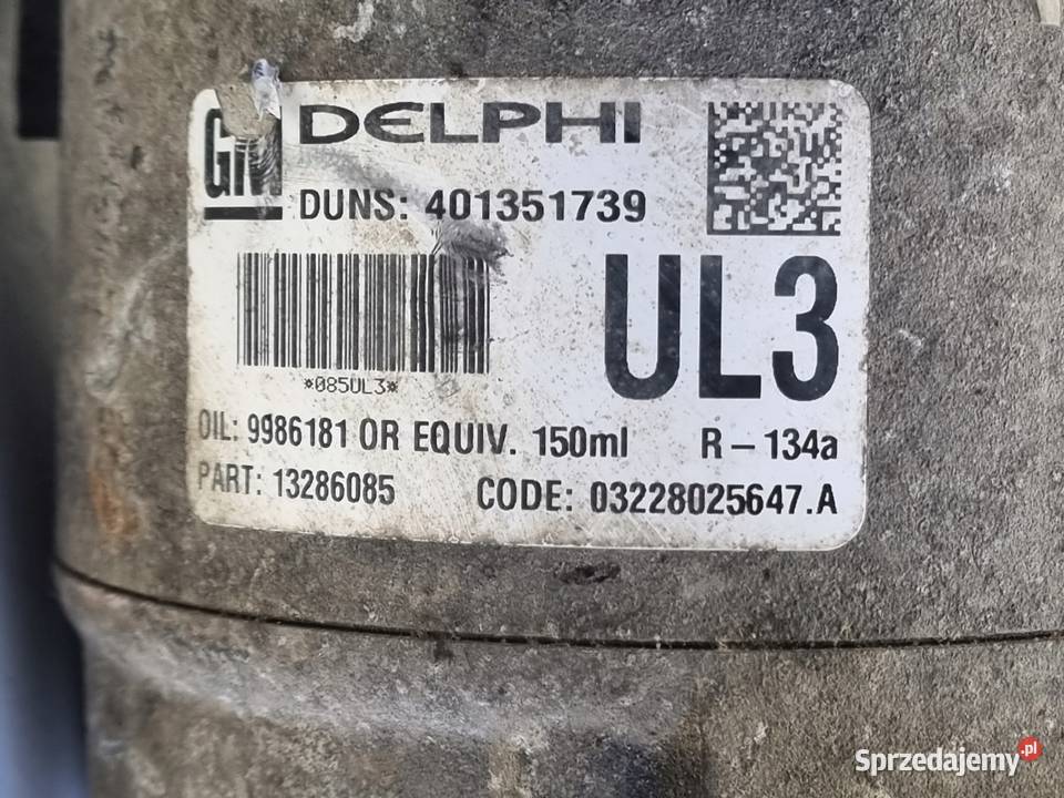 SPRĘŻARKA KLIMATYZACJI Opel Zafira B 18 16V Rudka sprzedam