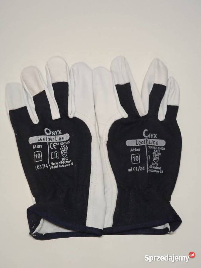 Rękawice robocze ATLAS z miękiej skóry koziej