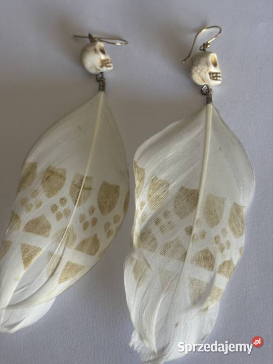 Kolczyki Boho pióra kujawsko-pomorskie Bydgoszcz