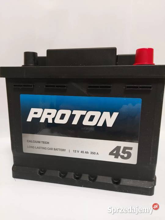 Akumulator PROTON 45Ah 350A EN PRAWY PLUS Rok produkcji 2023 Łódź
