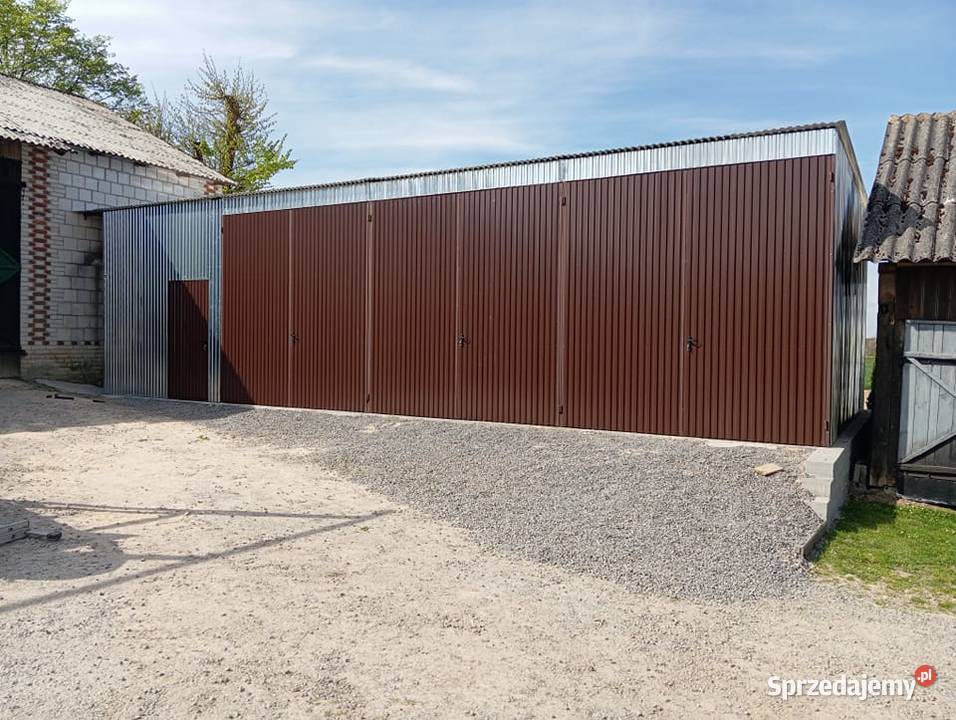 OCYNKOWANY GARAŻ BLASZANY Hala Wiata Magazyn
