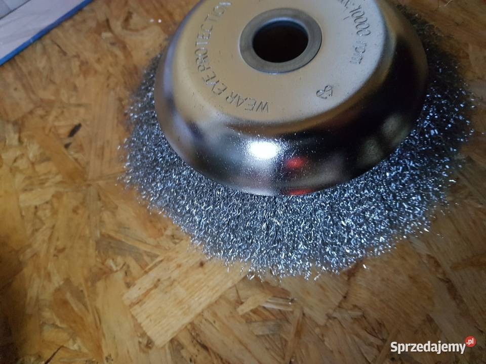 SZCZOTKA DRUCIANA DO KOSY 200 mm TARCZA cienka wielkopolskie Głogowa