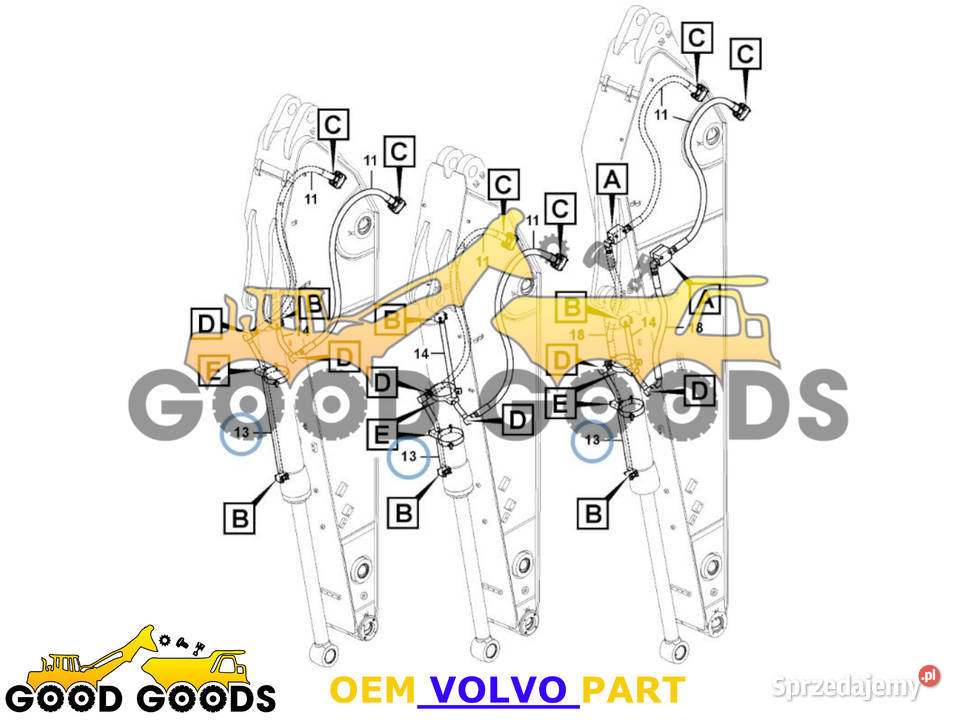 VOLVO ZESTAW USZCZELNIEŃ SIŁOWNIKA mazowieckie