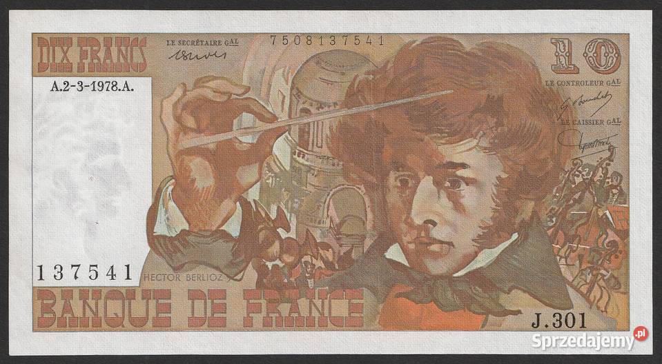 Francja 10 franków 1978 stan bankowy UNC Łódź