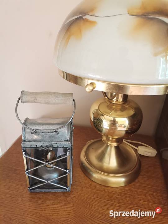 Stara lampa na nafte Art Deco z końca lat 30