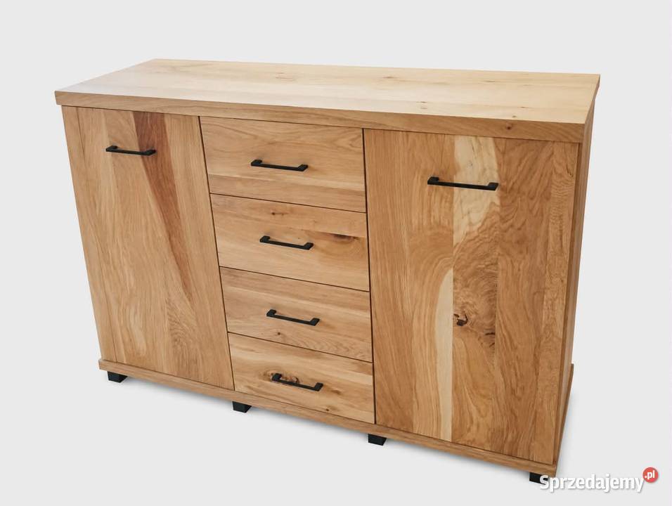 Komoda dębowa komoda drewniana loft Luzino