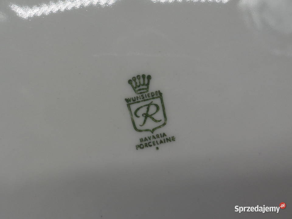 Talerz Rybny WUNSIEDEL BAVARIA Pstrągi Porcelana i szkło Raszków